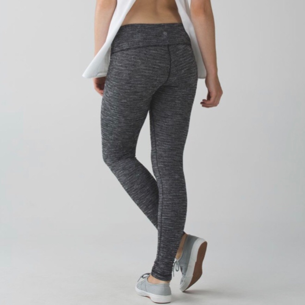 Lululemon Wunder Under Leggings in Coco Pique size 4 28in